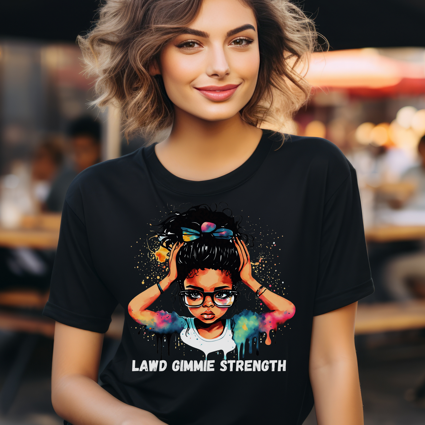 Jamaican T-Shirt – “Lawd Gimmie Strength” Patois Style