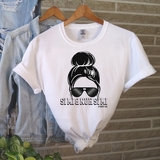 Si Mi & Nuh Si Mi T-Shirt | Caribbean Streetwear Top | Dancehall Festival Outfit | Roots Culture Tee