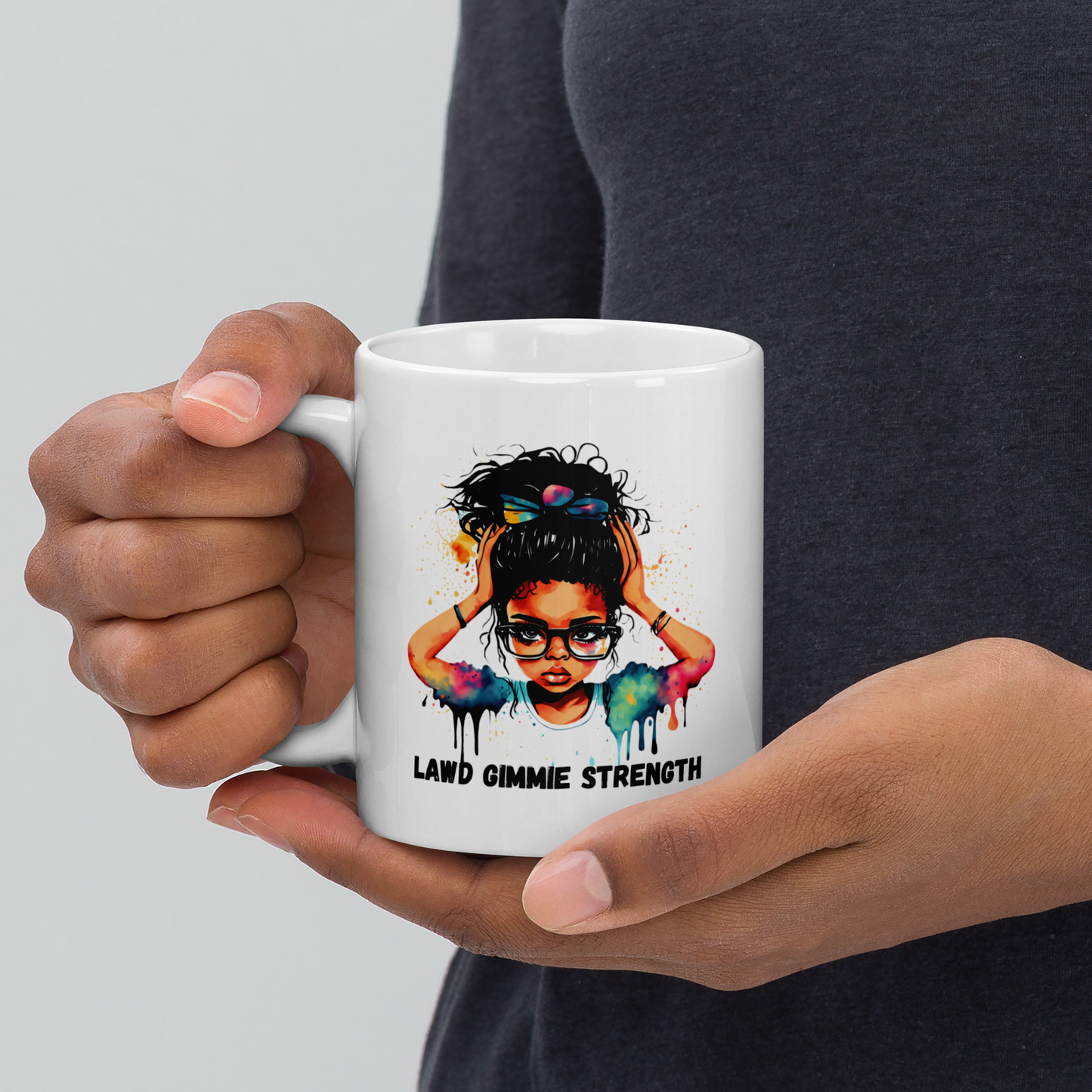 Lawd Gimmie Strength Mug: Funny Jamaican Patois Cup
