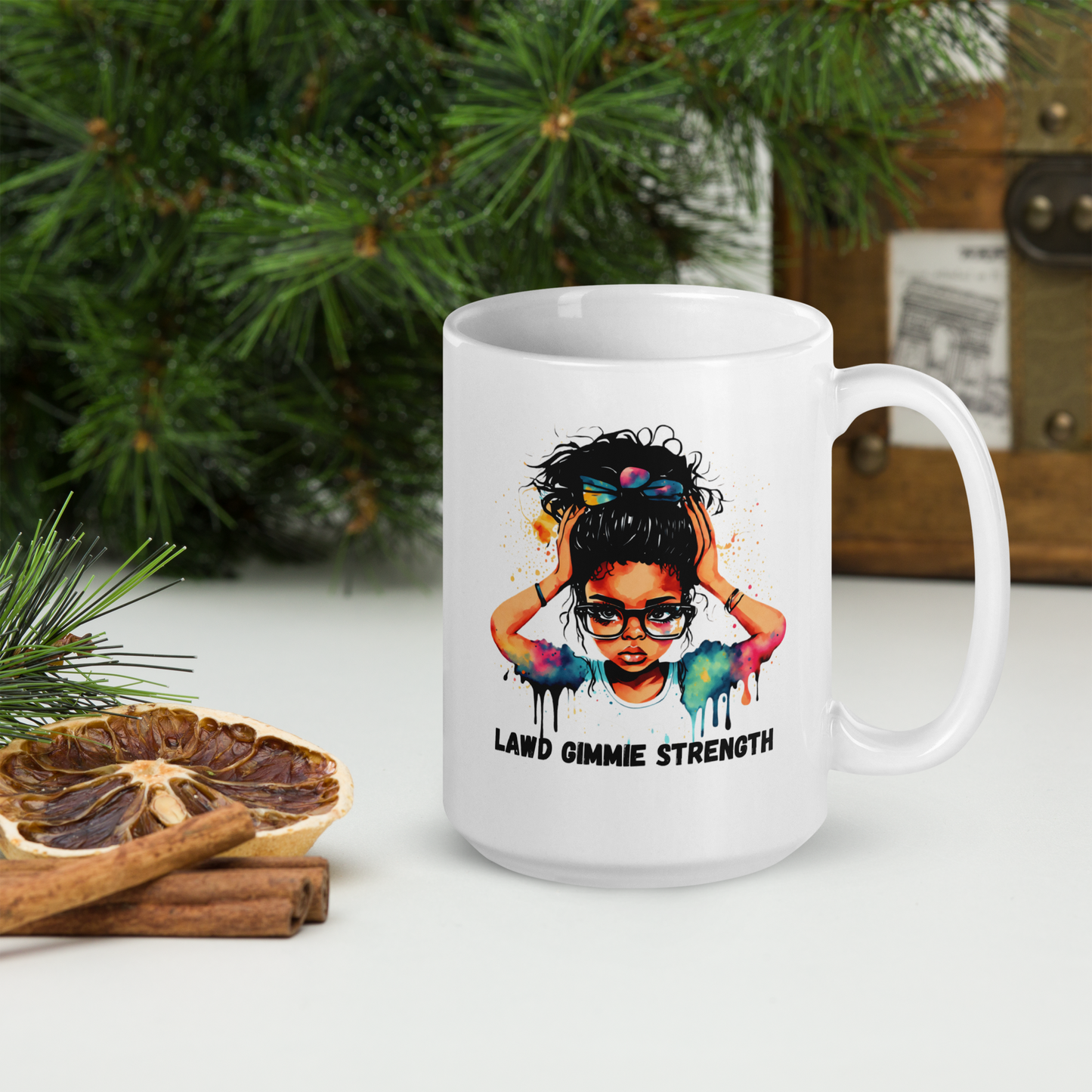 Lawd Gimmie Strength Mug: Funny Jamaican Patois Cup